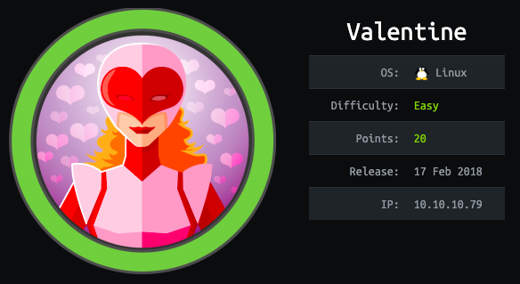 Road to OSCP - Hack The Box Write Up - Valentine
