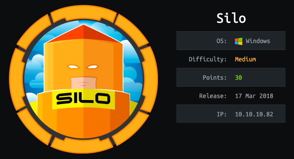 Road to OSCP - Hack The Box Write Up - Silo