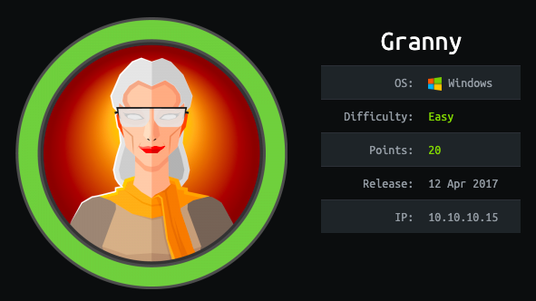 Road to OSCP - Hack The Box Write Up - Granny